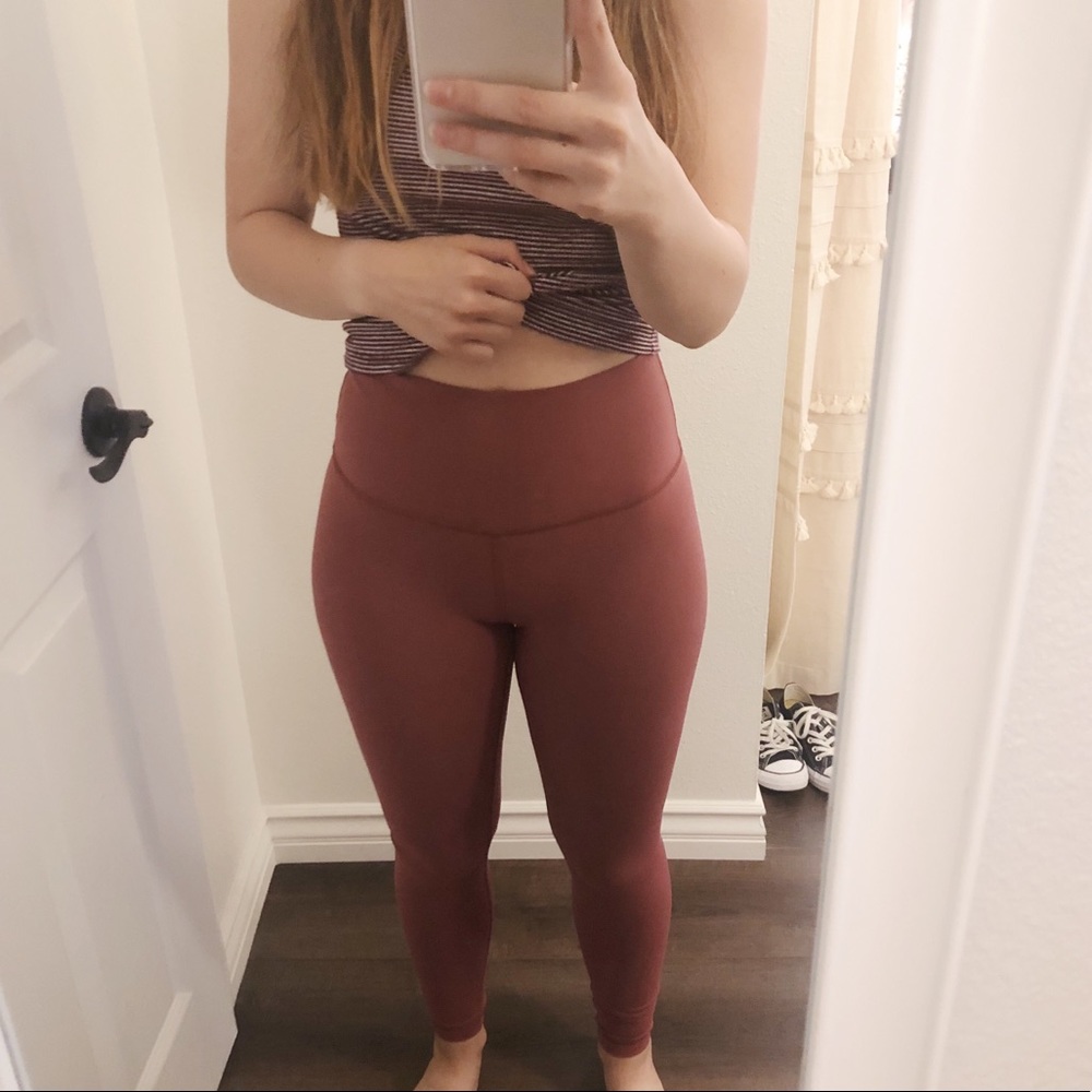 Lululemon rose pink leggings